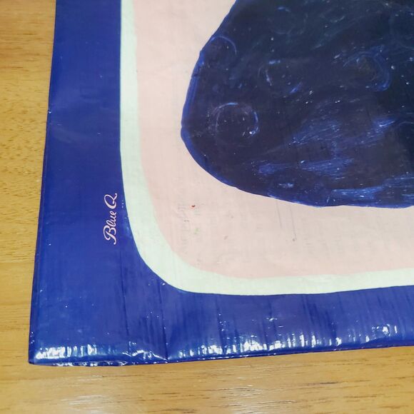 Blue Q JUMBO CAT Zipper Pouch "I Do As I Please" Post Consumer 13" Organizer Bag - Picture 4 of 6